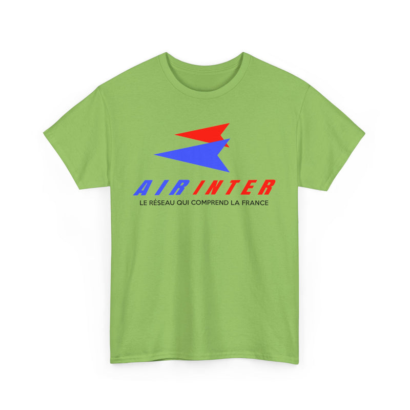 Load image into Gallery viewer, Air Inter Le Réseau Qui Comprend La France Airline Logo T-shirt
