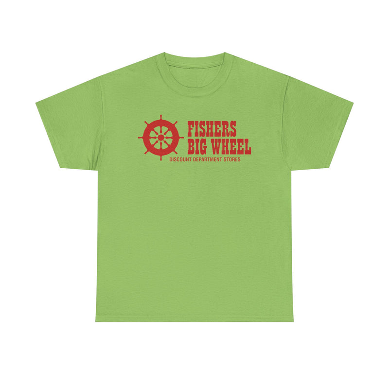 Load image into Gallery viewer, Fishers Big Wheel Discount Department Stores Ship Logo T-Shirt