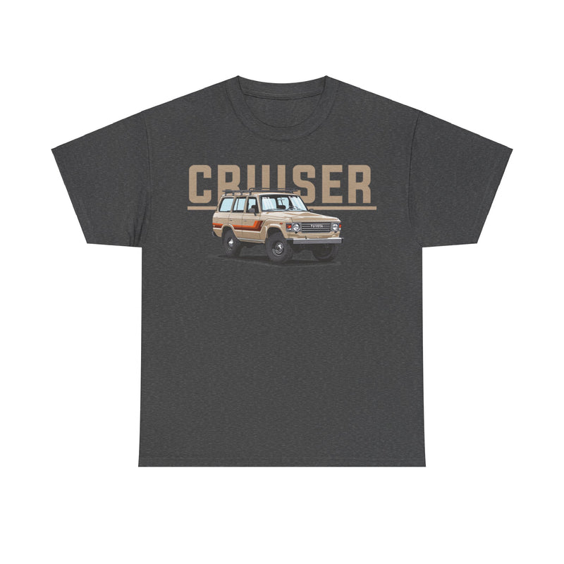 Load image into Gallery viewer, Toyota Land Cruiser 80 Series with Retro TRD Racing Stripes Car T-shirt