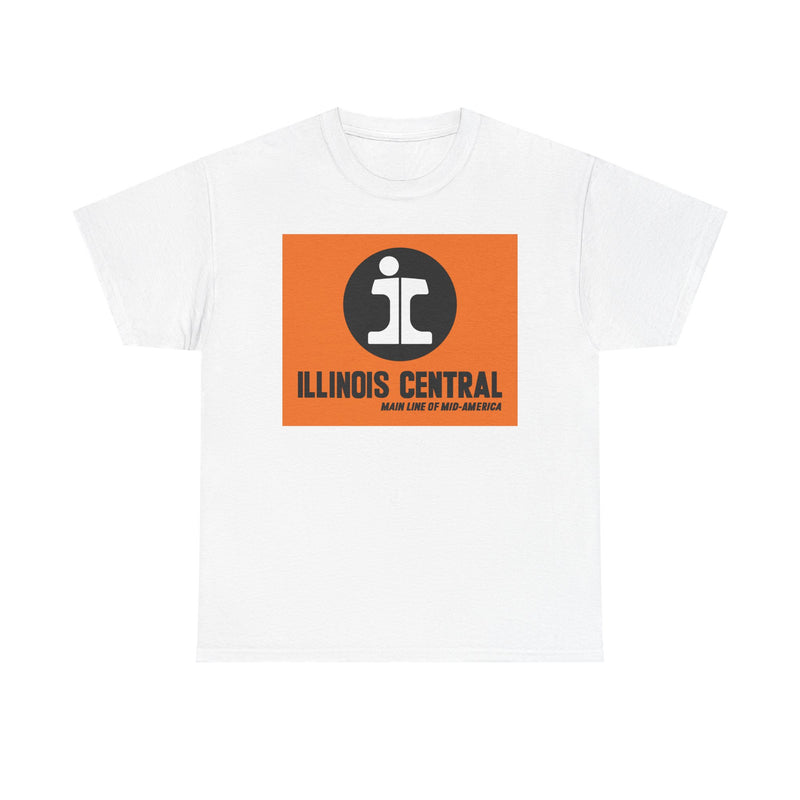 Load image into Gallery viewer, Illinois Central Main Line Mid-America Railroad Logo Train T-Shirt