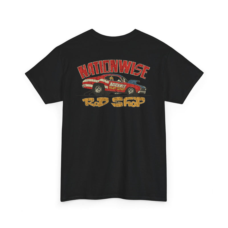 Load image into Gallery viewer, Nationwise Rod Shop 1974 Double Logo Ohio Auto Parts T-shirt
