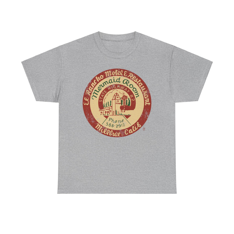 Load image into Gallery viewer, El Rancho Motel and Restaurant 1948 Millbrae California Restaurant T-shirt