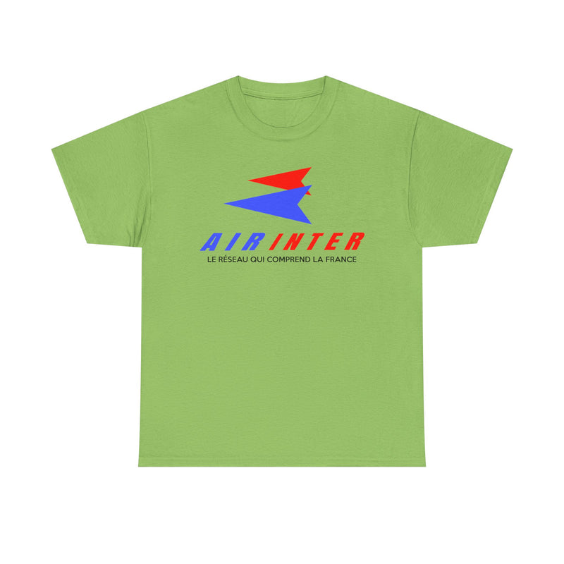 Load image into Gallery viewer, Air Inter Le Réseau Qui Comprend La France Airline Logo T-shirt
