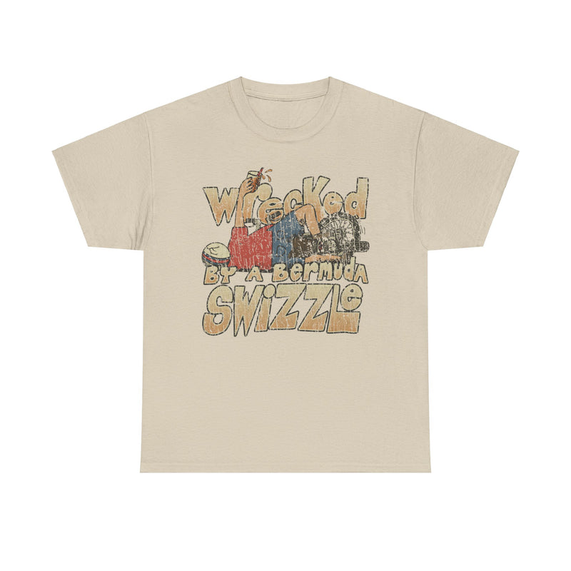 Load image into Gallery viewer, Wrecked by a Bermuda Swizzle 1983 Alcohol Vacation T-shirt