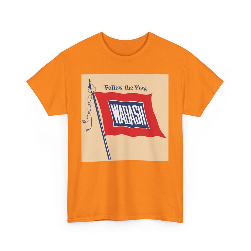 Load image into Gallery viewer, Wabash Follow The Flag Vintage Railroad Logo Train T-Shirt
