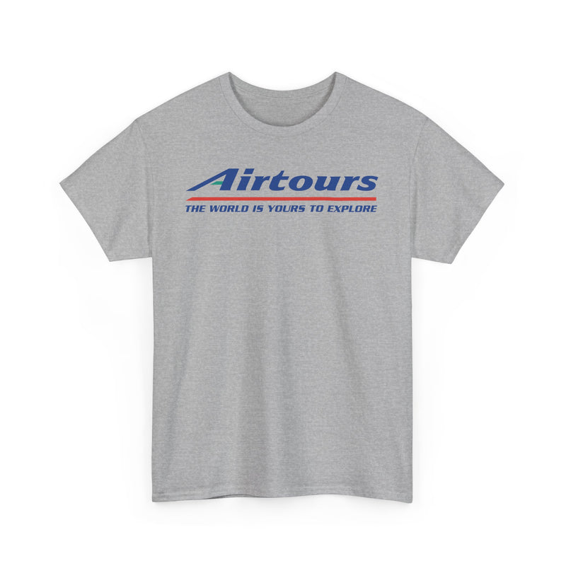 Load image into Gallery viewer, Airtours The World Is Yours To Explore Vintage Charter Airline Logo T-shirt