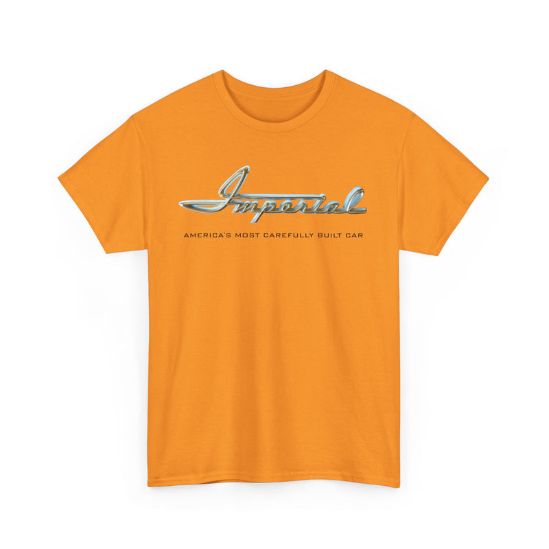Load image into Gallery viewer, Imperial America's Most Carefully Built Car Chrome Script T-shirt