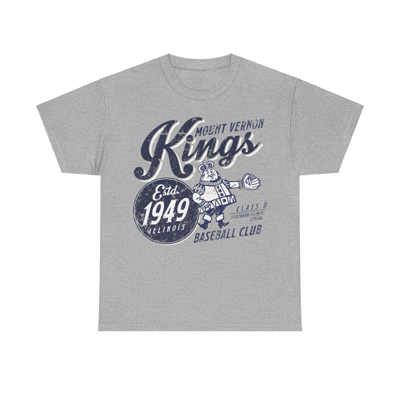 Load image into Gallery viewer, Mount Vernon Kings Est 1949 Illinois Baseball T-shirt