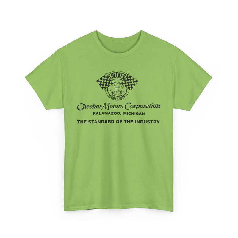 Load image into Gallery viewer, Vintage Checker Motors Kalamazoo Michigan Standard of Industry T-shirt
