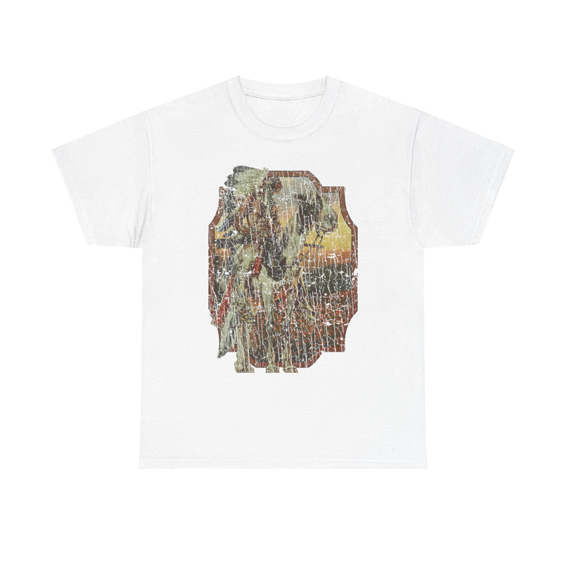 Load image into Gallery viewer, Native Sunset 1973 Native American Indian Horseback T-shirt