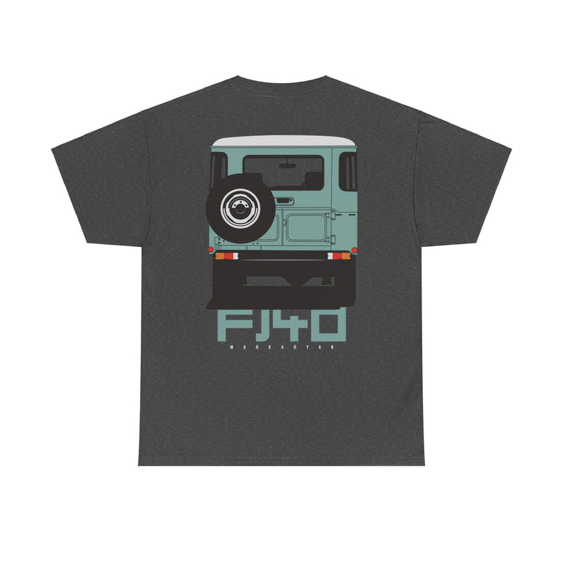 Load image into Gallery viewer, Toyota Land Cruiser FJ40 Green Car Double-sided T-shirt