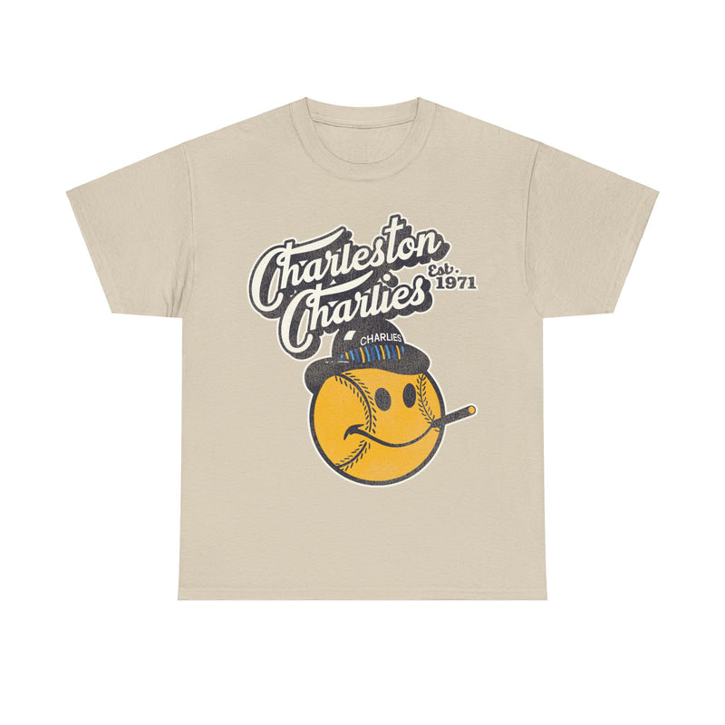 Load image into Gallery viewer, Charleston Charlies Est 1971 Nostalgic Retro Baseball Team T-shirt