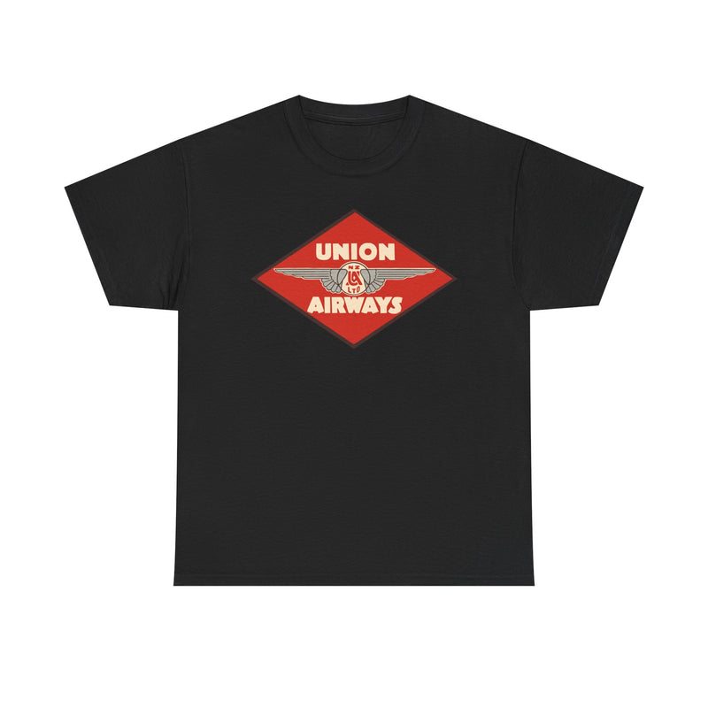 Load image into Gallery viewer, Union Airways NZ Red Diamond Winged Logo New Zealand Aviation T-shirt