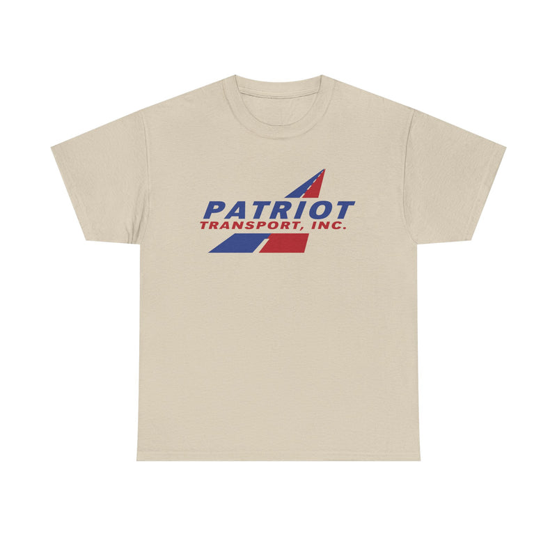 Load image into Gallery viewer, Patriot Transport Inc T-Shirt Defunct Trucking Company Bankrupt Logo Tee