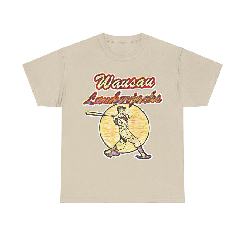 Load image into Gallery viewer, Wausau Lumberjacks Logo Wisconsin Baseball T-shirt