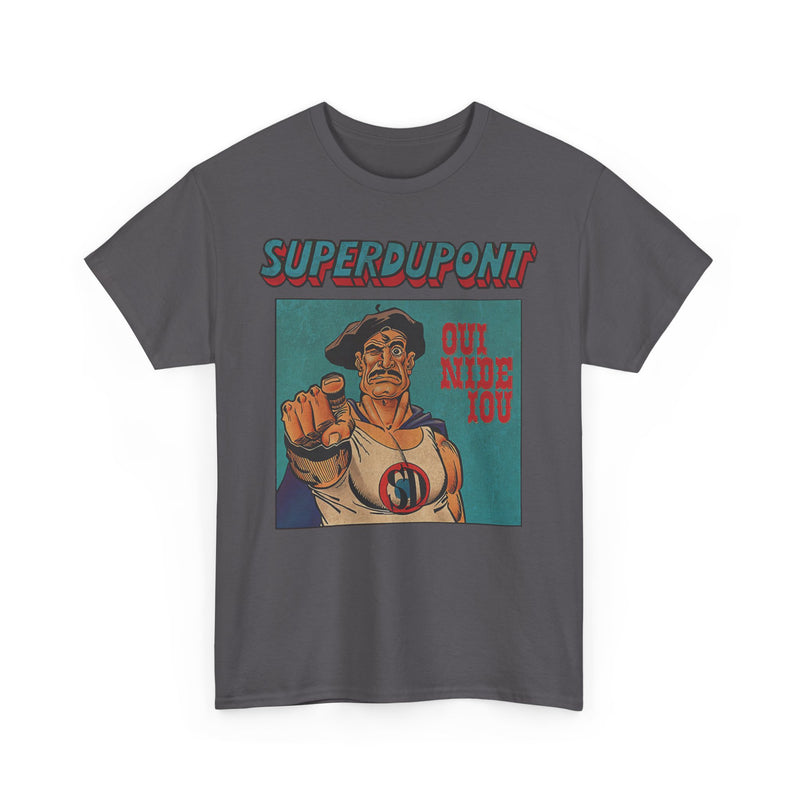 Load image into Gallery viewer, Superdupont 1972 France Superhero Comic Strip T-shirt