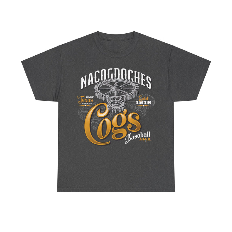 Load image into Gallery viewer, Nacogdoches Cogs Est 1916 Texas Baseball T-shirt