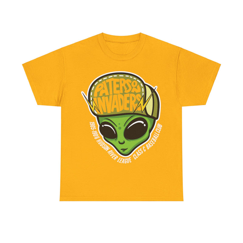 Load image into Gallery viewer, Paterson Invaders Mascot Logo New Jersey Baseball T-shirt