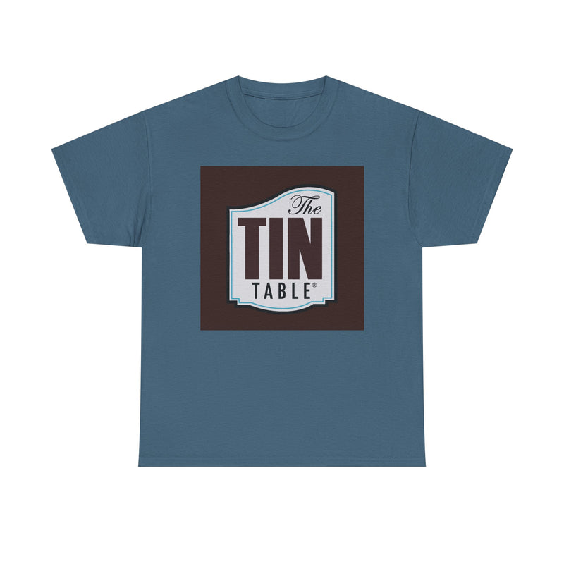 Load image into Gallery viewer, The Tin Table T-Shirt - Restaurant Industry Defunct Logo Tee