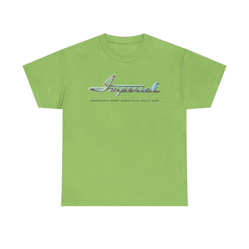 Load image into Gallery viewer, Imperial America's Most Carefully Built Car Chrome Script T-shirt