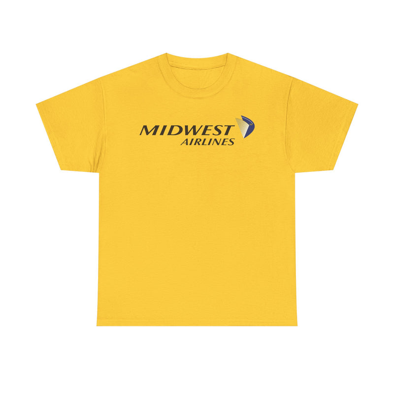 Load image into Gallery viewer, Midwest Airlines Classic Black Yellow Logo Aviation History Collectible T-shirt