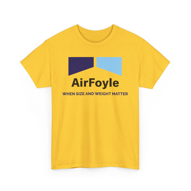 Load image into Gallery viewer, Air Foyle When Size and Weight Matter Vintage Airline Logo Aviation T-shirt