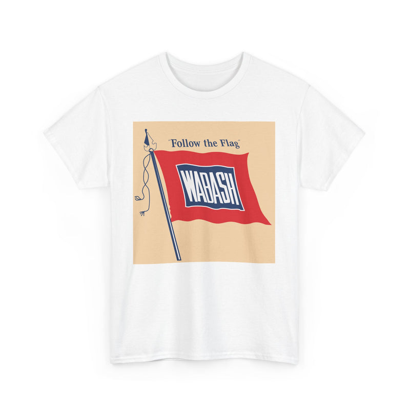 Load image into Gallery viewer, Wabash Follow The Flag Vintage Railroad Logo Train T-Shirt