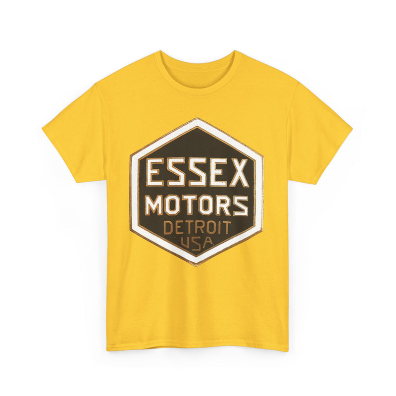Load image into Gallery viewer, Essex Motors Detroit USA Gold Badge Rare Logo T-shirt