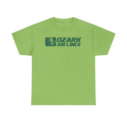 Ozark Airlines Green Logo Regional Aviation Collectible Nostalgia T-shirt
