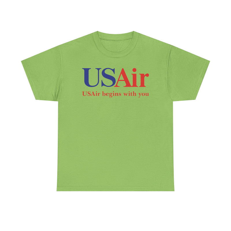 Load image into Gallery viewer, USAir Begins With You Classic American Airline Logo T-shirt