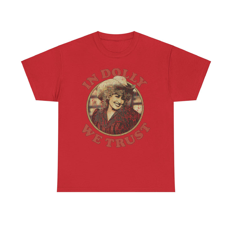 Load image into Gallery viewer, In Dolly Parton We Trust Celebrity Nostalgic T-shirt