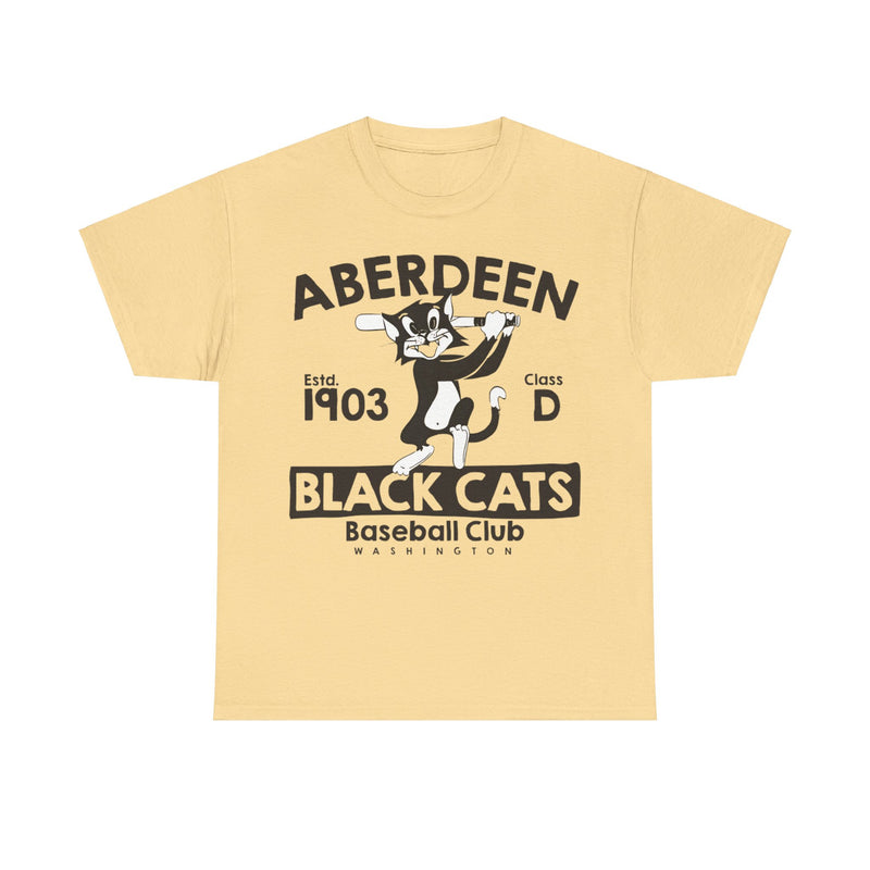 Load image into Gallery viewer, Aberdeen Washington 1903 Black Cats Baseball T-shirt