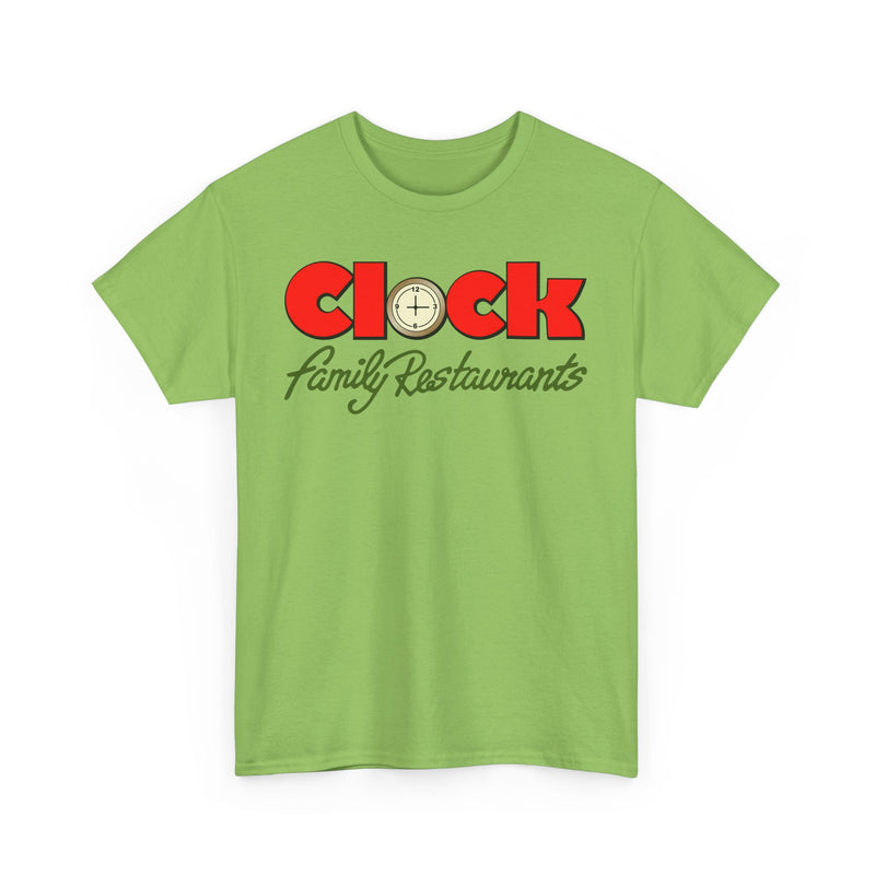 Load image into Gallery viewer, Clock Family Restaurants Vintage Diner Classic Restaurant Logo T-Shirt