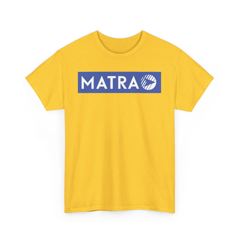 Load image into Gallery viewer, Matra French Racing Team Blue Logo Motorsport Company T-shirt