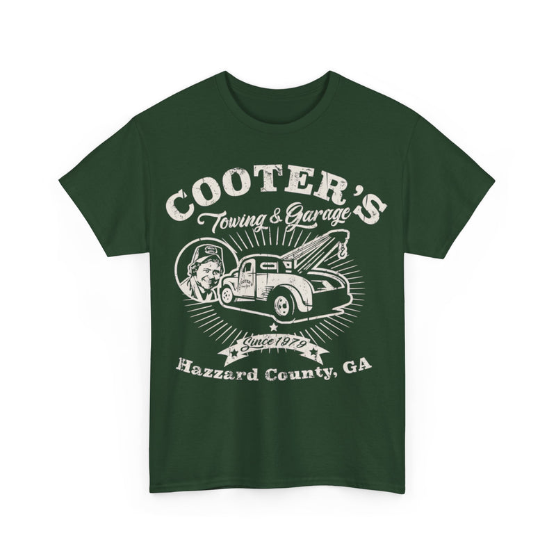 Load image into Gallery viewer, Cooters Towing Garage Dukes of Hazzard TV Show County T-shirt