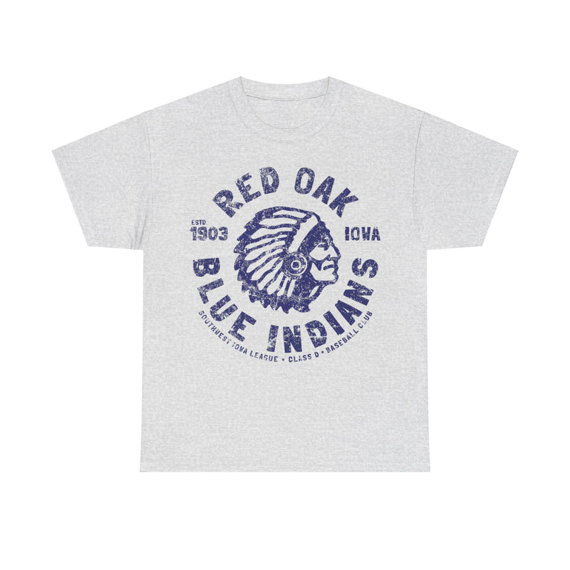 Load image into Gallery viewer, Red Oak Blue Indians Est 1903 Iowa Baseball T-shirt