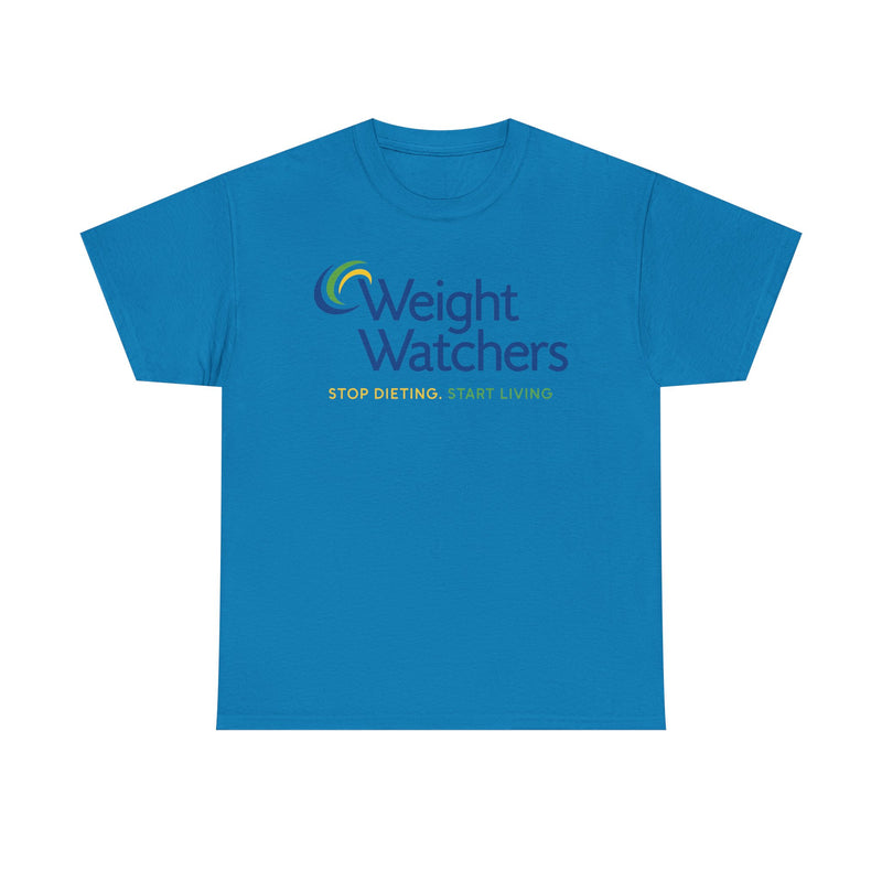 Load image into Gallery viewer, Weight Watchers Blue Green Yellow Logo Stop Dieting Start Living T-shirt