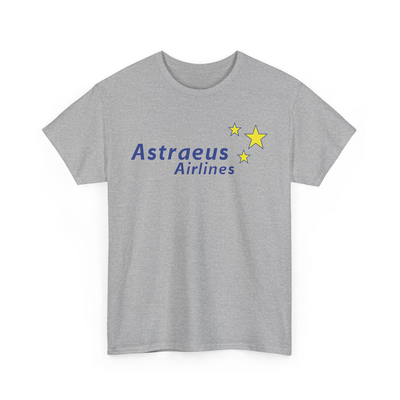 Load image into Gallery viewer, Astraeus Airlines Blue Yellow Stars European Charter Aviation T-shirt