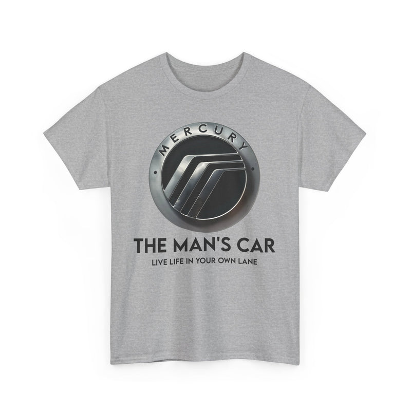 Load image into Gallery viewer, Mercury The Man's Car Live Life In Your Own Lane Silver T-shirt