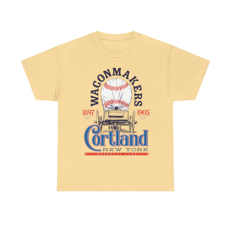 Load image into Gallery viewer, Cortland Wagonmakers Est 1897 New York Baseball T-shirt