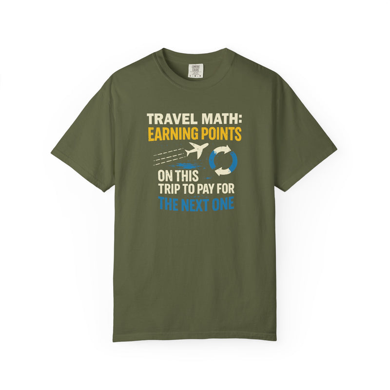 Load image into Gallery viewer, Travel Math Earning Points Credit Card Miles Travel T-shirt