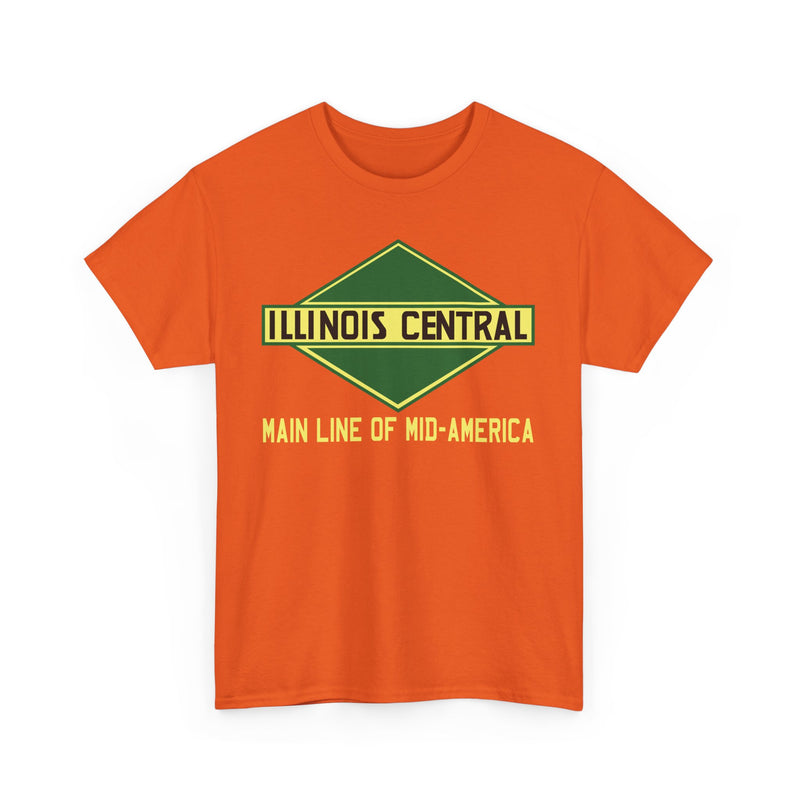 Load image into Gallery viewer, Illinois Central Main Line Mid-America Railroad Green Logo Train T-Shirt