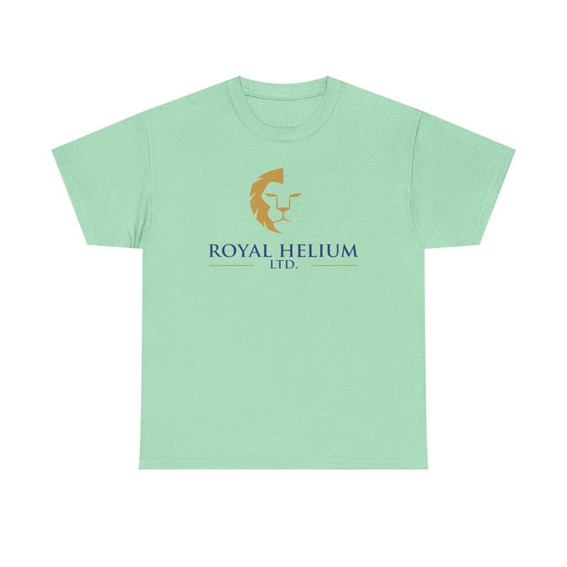 Load image into Gallery viewer, Royal Helium Ltd T-Shirt Bankrupt Helium Company Defunct Logo Tee