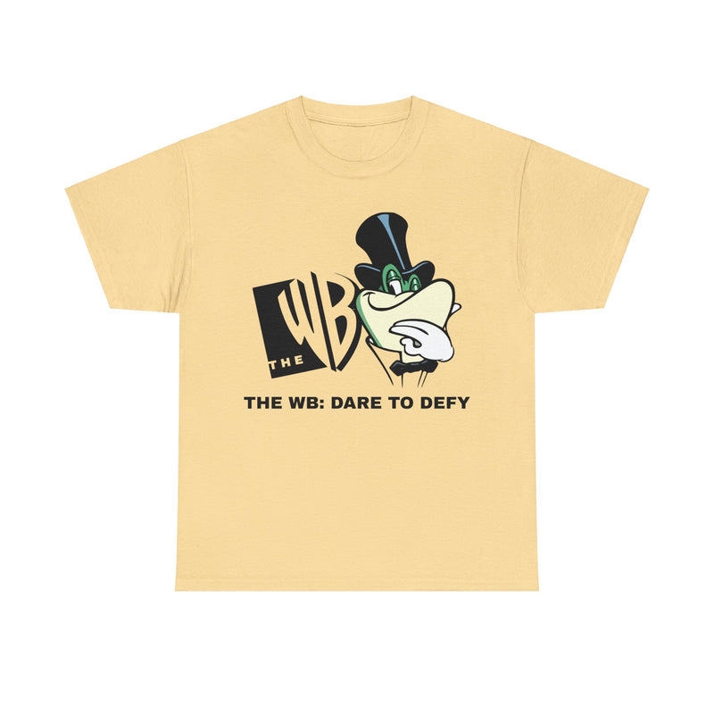 Load image into Gallery viewer, TV Network The WB Dare to Defy Television Logo T-Shirt