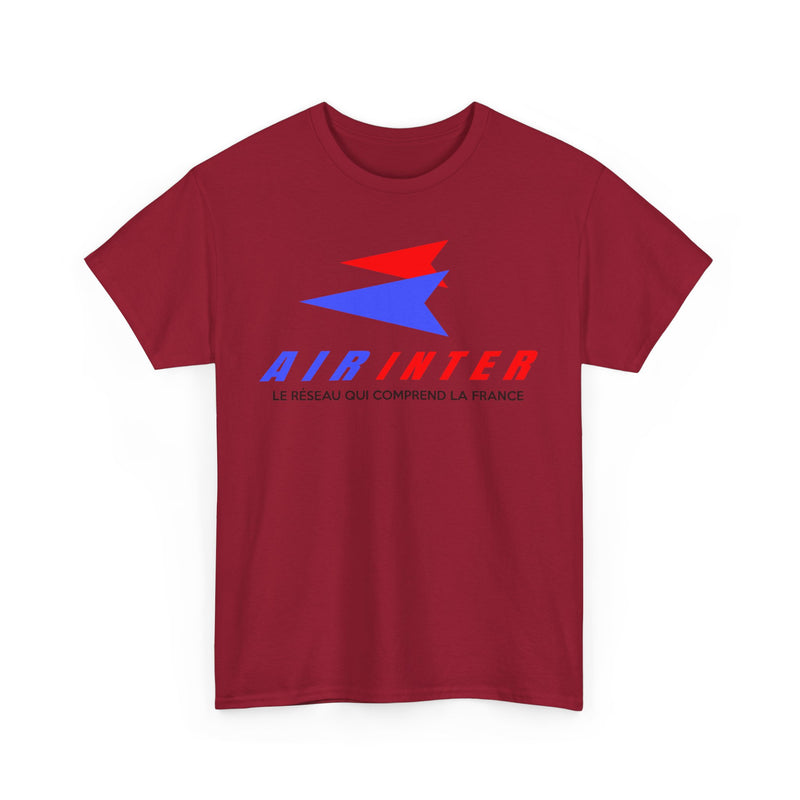 Load image into Gallery viewer, Air Inter Le Réseau Qui Comprend La France Airline Logo T-shirt