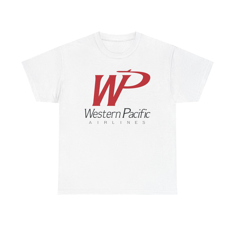 Load image into Gallery viewer, Western Pacific Airlines Vintage American Carrier Logo Classic Travel T-shirt