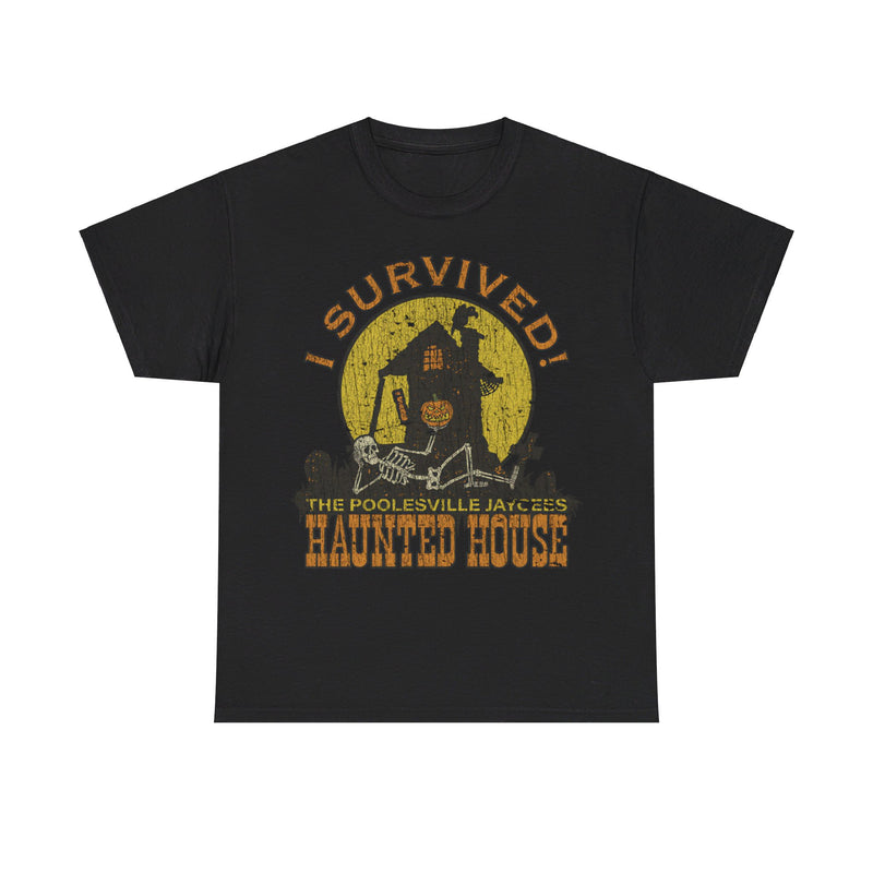 Load image into Gallery viewer, Poolesville Haunted House Survivor 1980 Maryland T-shirt