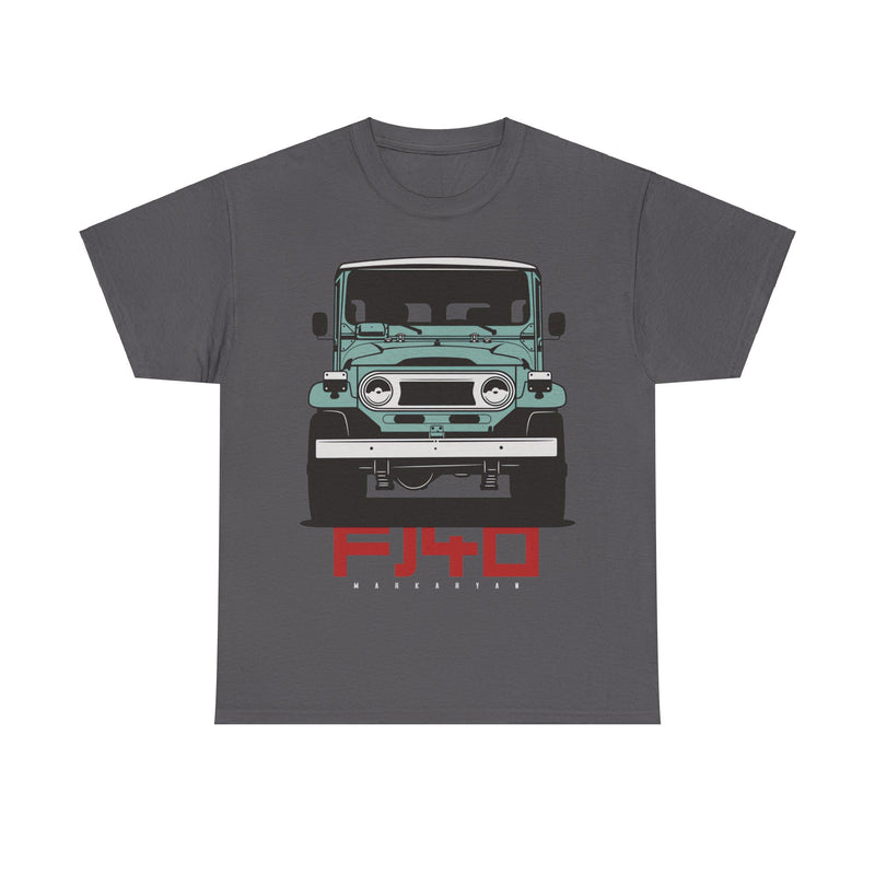 Load image into Gallery viewer, Toyota Land Cruiser FJ40 Green Car Double-sided T-shirt
