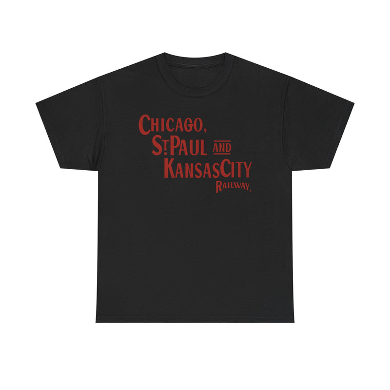 Load image into Gallery viewer, Chicago St Paul Kansas City Railway Railroad Logo Vintage T-Shirt