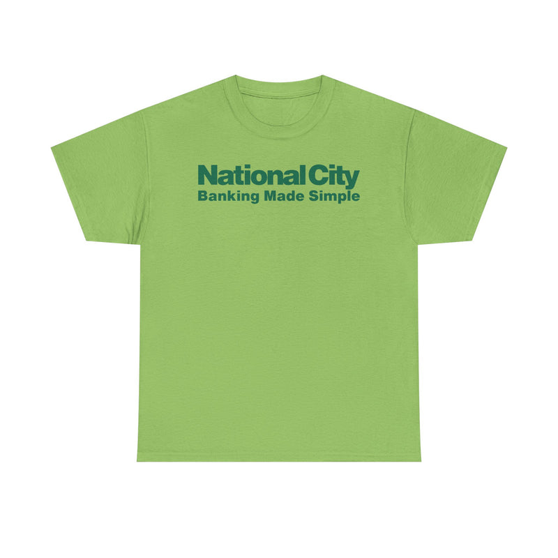 Load image into Gallery viewer, National City Banking Made Simple Financial Logo Bank Ohio T-Shirt